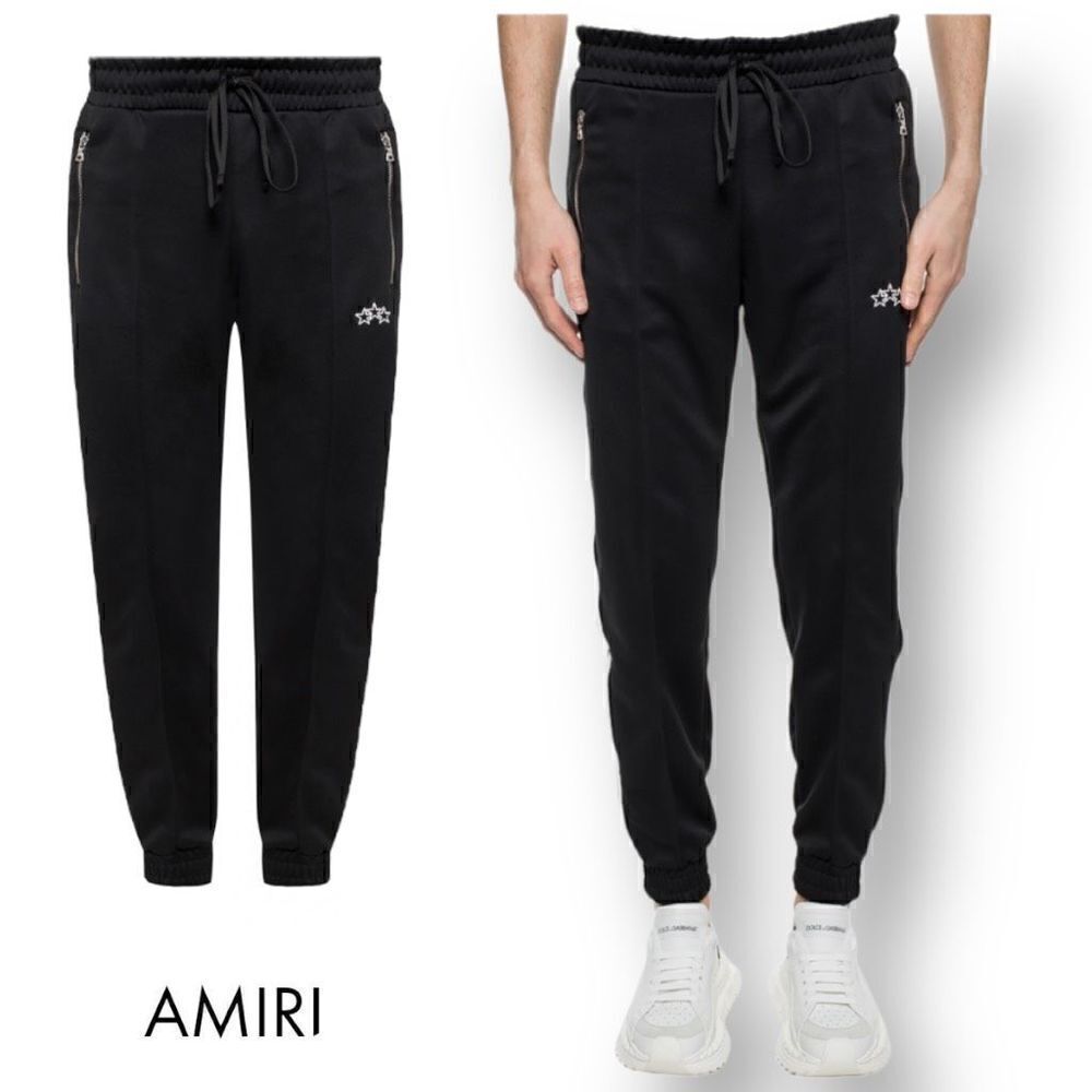 AMIRI
EMBROIDERED JOGGER PANTS sz 29 Black MSRP $865